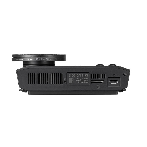 Видеорегистратор с сигнатурным радар-детектором iBOX EVO 4K LaserVision WiFi Signature Dual + Внутрисалонная камера iBOX RearCam FHD4